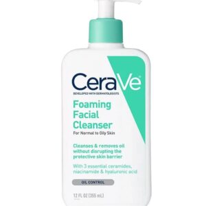 CeraVe Foaming Cleanser Normal to Oily Skin- 3(Sizes Available)